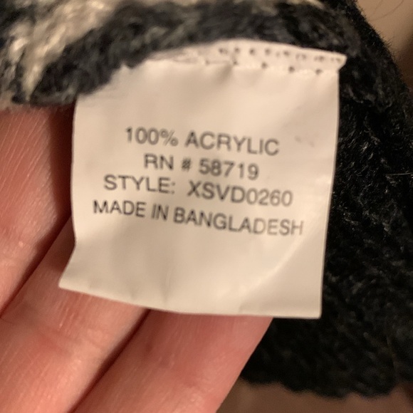 NY Collection - Cowl neck striped three quarter sleeved sweater dress - size L - Picture 5 of 5